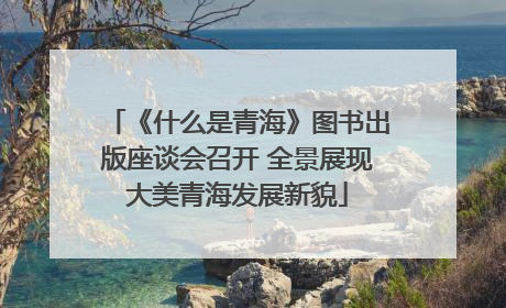 《什么是青海》图书出版座谈会召开 全景展现大美青海发展新貌