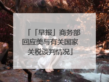 「早报」商务部回应美与有关国家关税谈判情况
