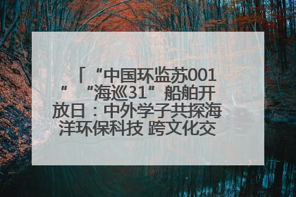 “中国环监苏001”“海巡31”船舶开放日：中外学子共探海洋环保科技 跨文化交流筑牢“蓝色”友谊