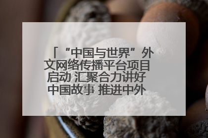 “中国与世界”外文网络传播平台项目启动 汇聚合力讲好中国故事 推进中外文明交流互鉴