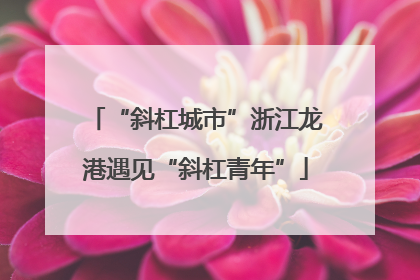 “斜杠城市”浙江龙港遇见“斜杠青年”