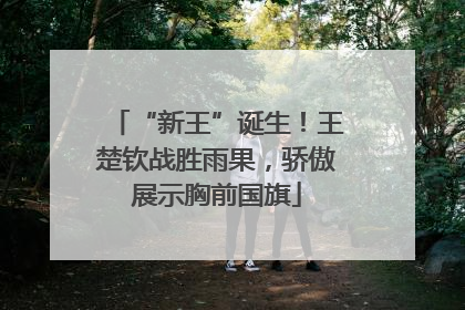 “新王”诞生！王楚钦战胜雨果，骄傲展示胸前国旗