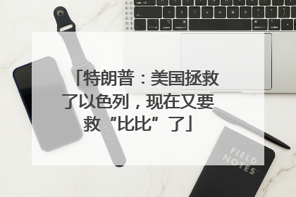 特朗普：美国拯救了以色列，现在又要救“比比”了