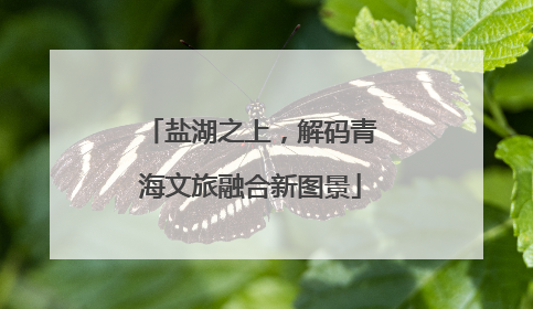 盐湖之上，解码青海文旅融合新图景
