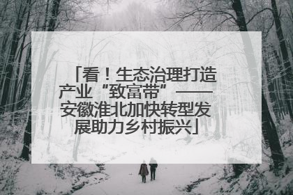 看！生态治理打造产业“致富带”——安徽淮北加快转型发展助力乡村振兴