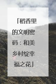 稻香里的文明密码：和美乡村绽幸福之花