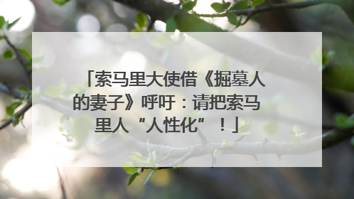 索马里大使借《掘墓人的妻子》呼吁：请把索马里人“人性化”！
