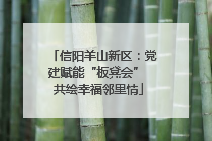 信阳羊山新区：党建赋能“板凳会” 共绘幸福邻里情