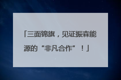 三面锦旗，见证振森能源的“非凡合作”！