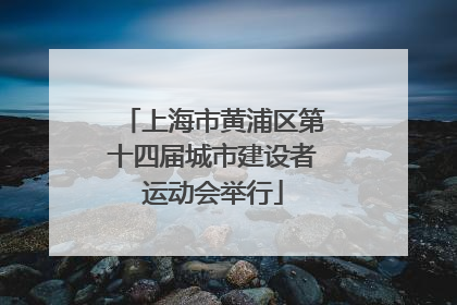 上海市黄浦区第十四届城市建设者运动会举行