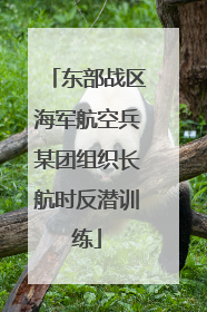 东部战区海军航空兵某团组织长航时反潜训练