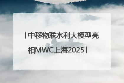 中移物联水利大模型亮相MWC上海2025