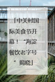 中关村国际美食节开幕！“海淀餐饮老字号”揭晓