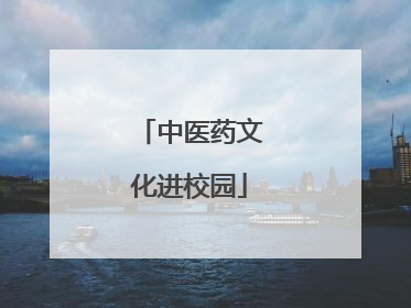 中医药文化进校园