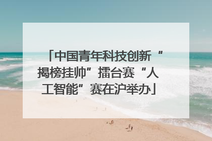 中国青年科技创新“揭榜挂帅”擂台赛“人工智能”赛在沪举办