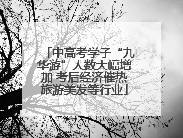 中高考学子“九华游”人数大幅增加 考后经济催热旅游美发等行业