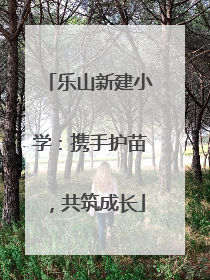 乐山新建小学：携手护苗，共筑成长