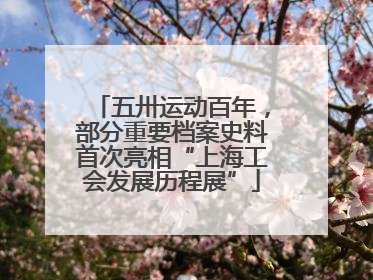 五卅运动百年，部分重要档案史料首次亮相“上海工会发展历程展”