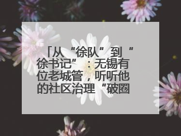从“徐队”到“徐书记”：无锡有位老城管，听听他的社区治理“破圈”心得