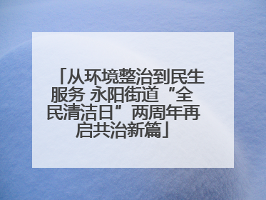 从环境整治到民生服务 永阳街道“全民清洁日”两周年再启共治新篇
