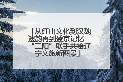 从红山文化到汉魏遗韵再到盛京记忆 “三阳”联手共绘辽宁文旅新图景