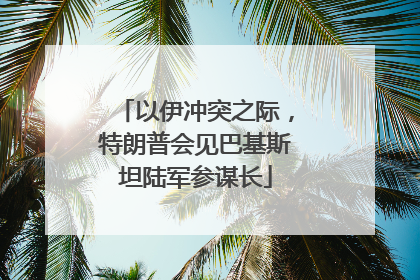 以伊冲突之际，特朗普会见巴基斯坦陆军参谋长