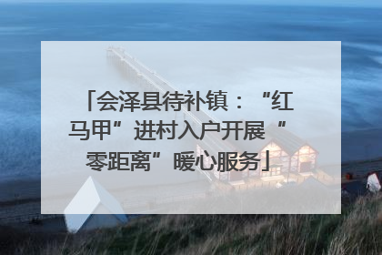 会泽县待补镇：“红马甲”进村入户开展“零距离”暖心服务