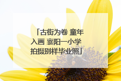 古街为卷 童年入画 襄阳一小学拍摄别样毕业照