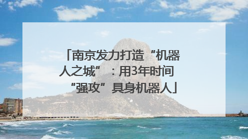 南京发力打造“机器人之城”：用3年时间“强攻”具身机器人
