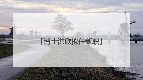 博士洪欣拟任新职