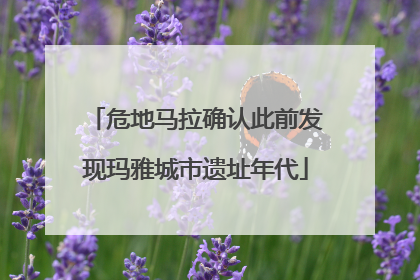 危地马拉确认此前发现玛雅城市遗址年代