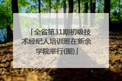 全省第31期初级技术经纪人培训班在新余学院举行(图)