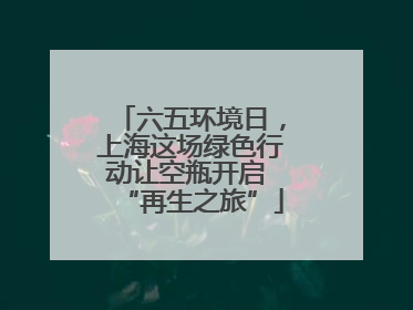 六五环境日，上海这场绿色行动让空瓶开启 “再生之旅”