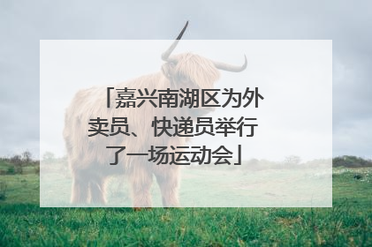 嘉兴南湖区为外卖员、快递员举行了一场运动会