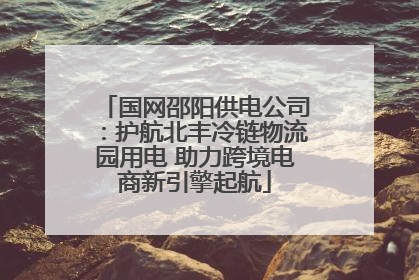 国网邵阳供电公司：护航北丰冷链物流园用电 助力跨境电商新引擎起航