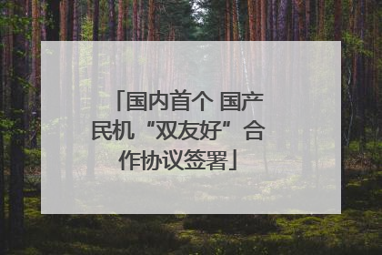 国内首个 国产民机“双友好”合作协议签署