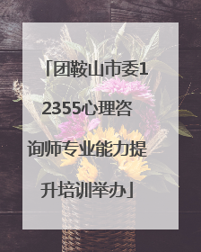 团鞍山市委12355心理咨询师专业能力提升培训举办