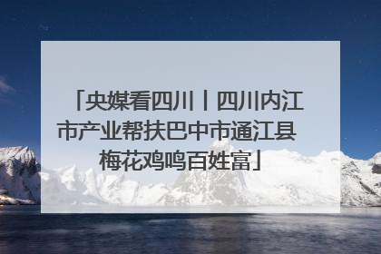 央媒看四川丨四川内江市产业帮扶巴中市通江县 梅花鸡鸣百姓富