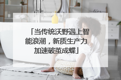 当传统沃野遇上智能浪潮，新质生产力加速破茧成蝶