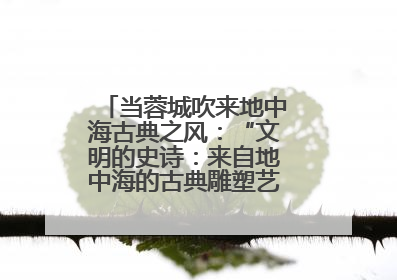 当蓉城吹来地中海古典之风：“文明的史诗：来自地中海的古典雕塑艺术”正式启幕