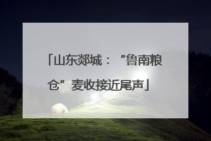 山东郯城：“鲁南粮仓”麦收接近尾声