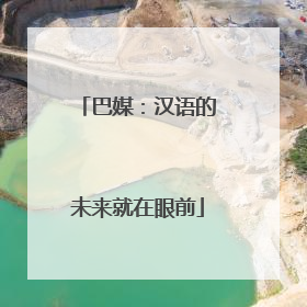 巴媒：汉语的未来就在眼前