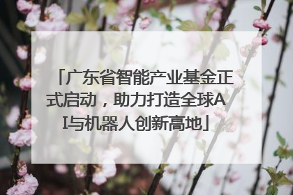 广东省智能产业基金正式启动，助力打造全球AI与机器人创新高地