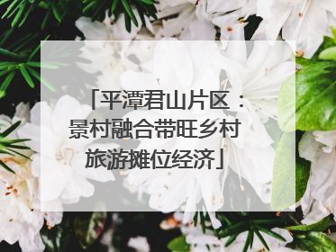 平潭君山片区：景村融合带旺乡村旅游摊位经济