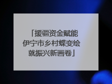 援疆资金赋能 伊宁市乡村蝶变绘就振兴新画卷