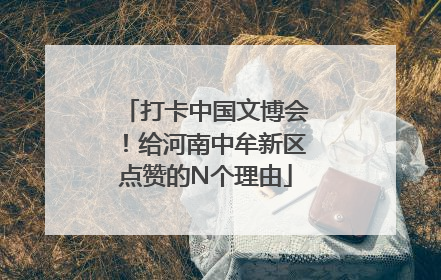 打卡中国文博会！给河南中牟新区点赞的N个理由