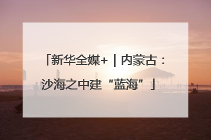 新华全媒+｜内蒙古：沙海之中建“蓝海”