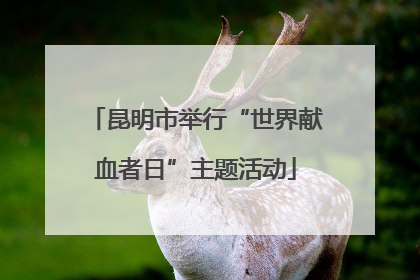 昆明市举行“世界献血者日”主题活动