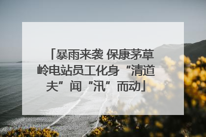 暴雨来袭 保康茅草岭电站员工化身“清道夫”闻“汛”而动