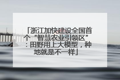 浙江加快建设全国首个“智慧农业引领区”：田野用上大模型，种地就是不一样